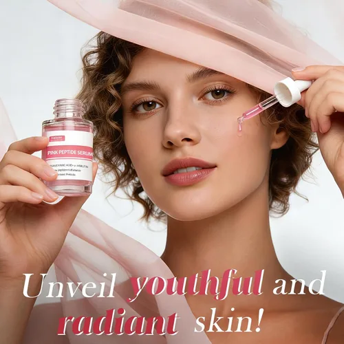Vista 5 de Suero iluminador multipéptido: suero facial antienvejecimiento con ácido alfa arbutina tranexámico y vitamina C Fórmula brillante para mejorar