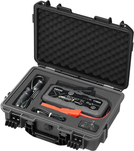 Vista 10 de Funda para NOCO Boost GB40 y GB20 – Funda de transporte rígida impermeable con espuma precortada personalizada, caja de viaje protectora a prueba