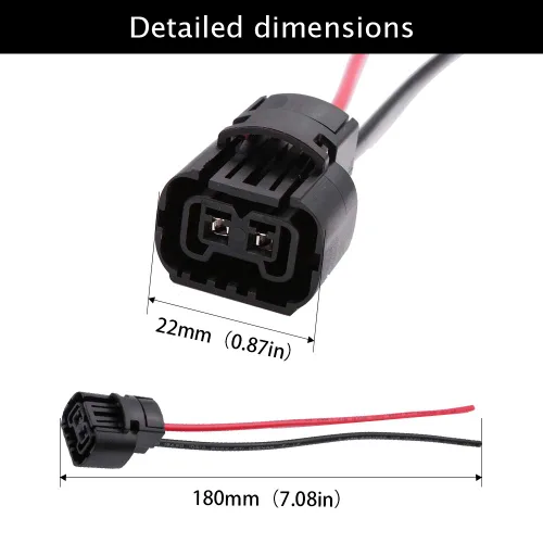 Vista 5 de 5202 2504 H16 PS24W bombilla hembra conector de cable arnés de cableado para luz antiniebla luces diurnas 2 unids