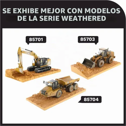 Vista 7 de Diecast Masters - Cargador de ruedas mediano desgastado 1:50 Caterpillar 966M - Serie desgastada - 85703
