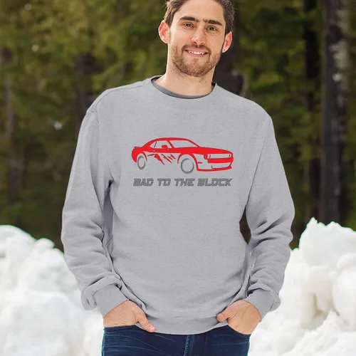 Vista 48 de Bad To The Block - Sudaderas con capucha y cuello redondo para hombre