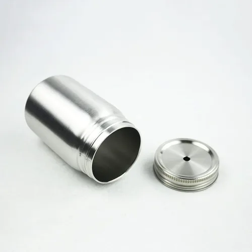 Vista 3 de Fenteer Tarro de acero inoxidable con tapa y pajilla, irrompible, apto para lavavajillas, vaso para niños y adultos, plateado, 23.7 fl oz, pared