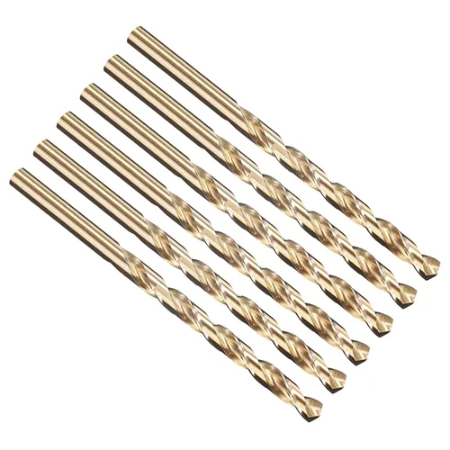 Vista 85 de PATIKIL Broca Jobber de 0.039 in, vástago recto M35 cobalto 5% acero de alta velocidad 135° acabado dorado para metal duro de acero inoxidable - 2