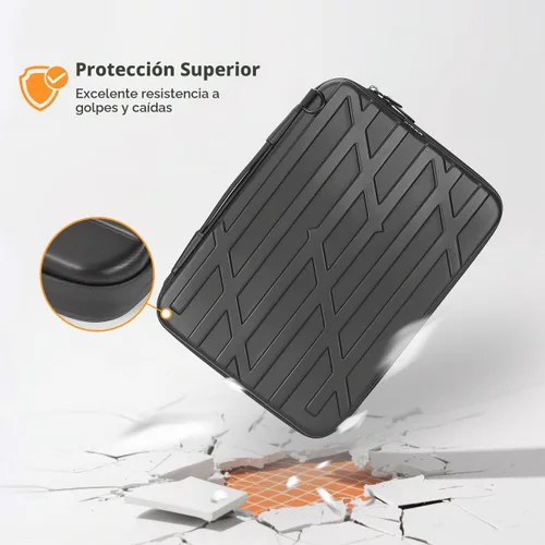 Vista 6 de NIDOO - Funda de transporte para laptop de 14 pulgadas, a prueba de golpes, mango rígido para MacBook Pro M5 Max/13 13.6 pulgadas MacBook Air M5