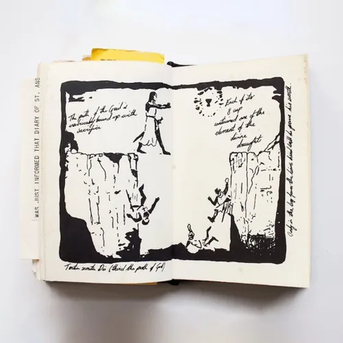 Vista 5 de Bisavch Indiana Jones - Diario del Santo Grial, réplica clásica de película, colección de cosplay, cuaderno de escritura de cuero vintage, regalo