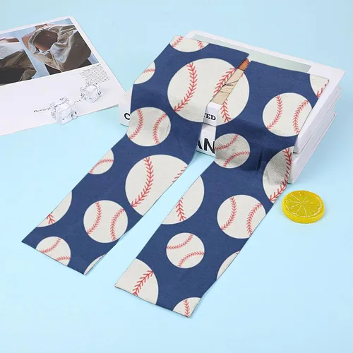 Vista 4 de Cbcbtwo Polainas de cuello con estampado de béisbol para hombres y mujeres, unisex, para ciclismo, correr