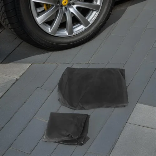 Vista 5 de Cubierta protectora para coche WINOMO, impermeable, para la mitad del cuerpo del coche, protector contra el sol, la nieve y el polvo - Tamaño XL