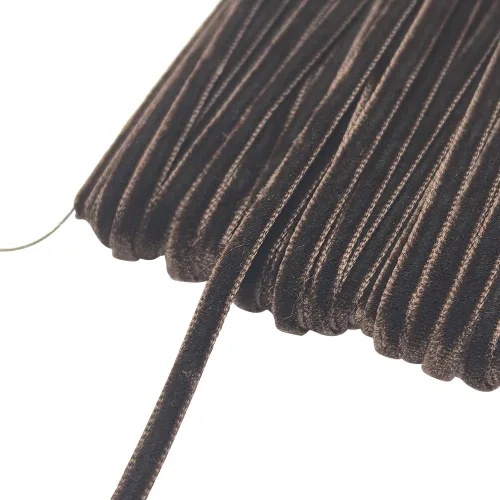 Vista 130 de Chenkou Craft Cinta de Terciopelo Beige 25 Yardas 1/4" Lotes a Granel (Beige, 1/4"(6mm))