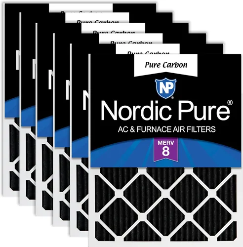 Vista 20 de Nordic Pure 20x20x1 (Tamaño real: 19 1/2 x 19 1/2 x 3/4) Filtros de aire para caldera/aire acondicionado Poly Green MERV 6 – Reduce el polvo