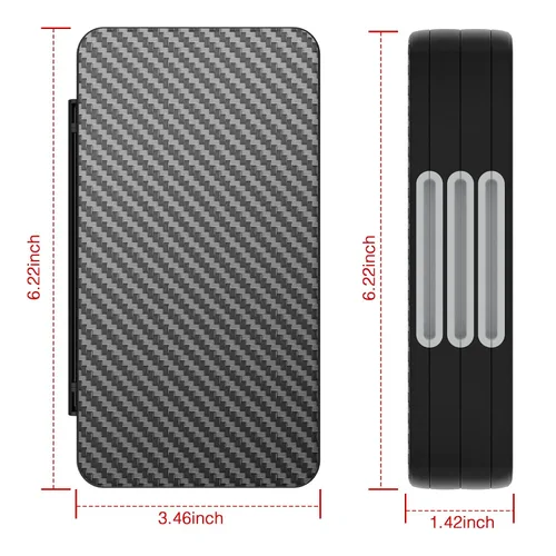Vista 5 de HEIYING Game Card Case for Nintendo Switch&Switch OLED,Carbon Fibre Surface Processes Design Switch Lite Game Card Storage Case with 72 Game Card