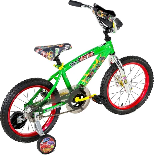 Vista 2 de Dynacraft Teenage Mutant Ninja Turtles Bicicleta para Niños Varones de 5 a 7 años – Bicicleta para niños principiantes con ruedas de entrenamiento