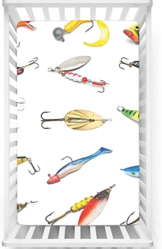 Vista 12 de Sábanas bajeras ajustables para cuna pequeña con temática azteca, sábana portátil para cuna para niño o niña, 24 x 38 pulgadas, color blanco y negro