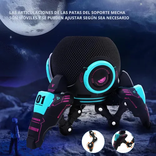Vista 7 de Soporte para Echo Dot, Estuche para Echo Dot, Soporte para Echo Dot, Soporte de mesa decorativo para Echo Dot de 4ª/5ª generación - para HomePod