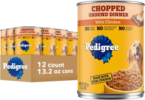 Vista 16 de Pedigree - Alimento húmedo para perros picado, carne de res, 13.2 onzas, 12 unidades 36 vitamins, minerals & amino acids, 30%+ water for