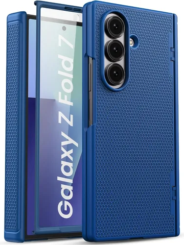 Vista 8 de Funda para Samsung Galaxy Z Fold 7 con Protección de Bisagra y Protector de Pantalla, Diseño Delgado de PC Duro Resistente a Golpes 360° Funda