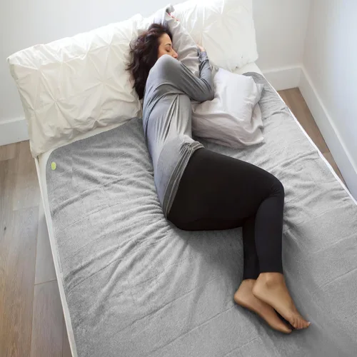 Vista 7 de PeapodMats Tapete de Cama Impermeable para Enuresis e Incontinencia - Protector Reutilizable. Colocación Segura y Transpirable. Lavable. Ecológico
