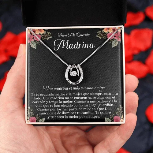 Vista 6 de Regalo de madrina española regalo de Madrina collar de Madrina joyería de Madrina collar de regalo para mujer Joyas de Madrina collar con una Cruz