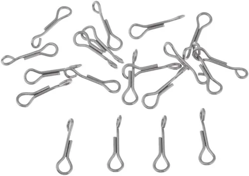 Vista 4 de Generic 40 ganchos de pesca articulados de cráneo de pescado de acero inoxidable