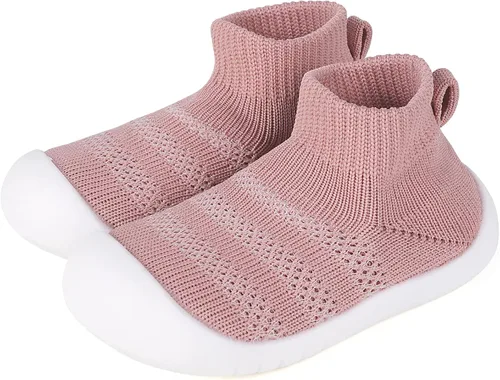 Vista 48 de Zapatos de bebé Pantuflas para niños pequeños, calcetines para niños y niñas, suela antideslizante