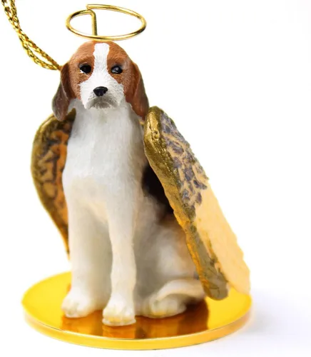 Vista 59 de Conversation Concepts Adorno navideño: Chihuahua, pelo largo 19-Dorado