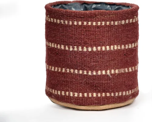 Vista 13 de Cesta de Maceta de Yute Resistente, Cesta Tejida Moderna, Maceta para Flores, Maceteros de Interior para Suelo, Cesta Organizadora de Almacenamiento