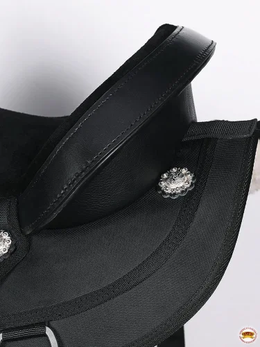 Vista 7 de HILASON Flex Tree Western Horse Saddle Cordura Synthetic Trail & Pleasure for Horses