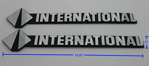 Vista 3 de Legion Part Store Aftermarket for International Side Emblem Set Plástico Ornamento Capucha Adhesivo 2EA