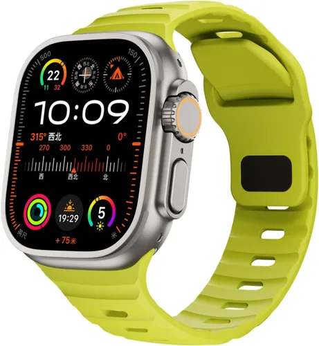 Vista 9 de Correas de silicona deportivas compatibles con Apple Watch Band de 1.929 in, 1.811 in, 1.772 in, 1.732 in, 1.654 in, 1.614 in, 1.575 in, 1.496 in