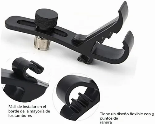 Vista 5 de Watris Veiyi Clips para micrófono de batería