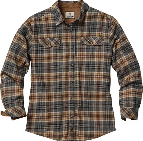 Vista 9 de Legendary Whitetails - Camisa de franela para hombre de manga larga con botones, ajuste relajado