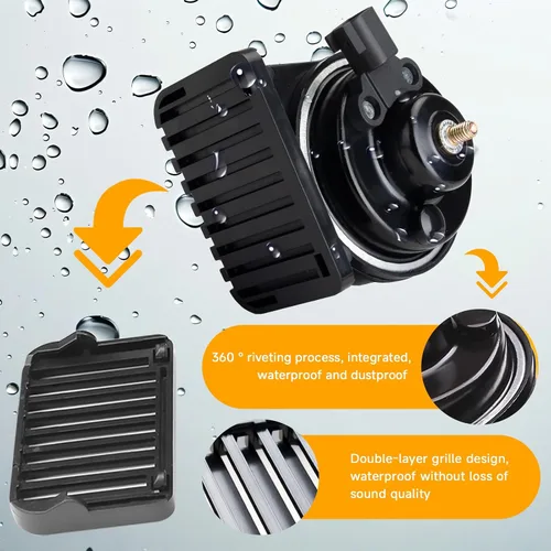 Vista 3 de FARBIN Bocina de Reemplazo para Bocina de Auto Ford Compatible con Ford f150 f250 focus con Convertidor de Enchufe 1 a 2