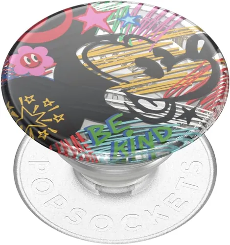 Vista 32 de PopSockets Agarre adhesivo para teléfono, soporte, soporte para teléfono, Disney - Mickey Cobweb