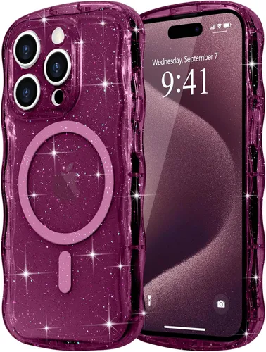 Vista 47 de Pepmune Funda magnética para iPhone 17 Pro Max, color rosa