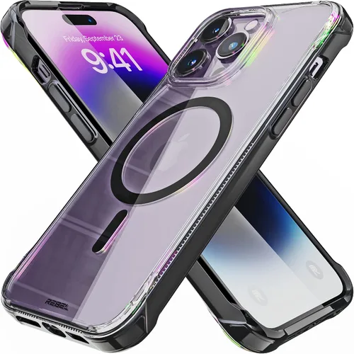 Vista 32 de Phone REBEL - Funda transparente para iPhone 14 Plus [Crystal Series Gen-4] Compatible con MagSafe Resistente, Antiarañazos, Sin Amarilleo