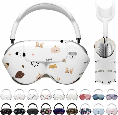Vista 20 de Maxjoy para Apple Airpods Max Funda inteligente de cubierta, Accesorios de cubierta protectora de cuero PU suave para Airpod Max con modo de sueño