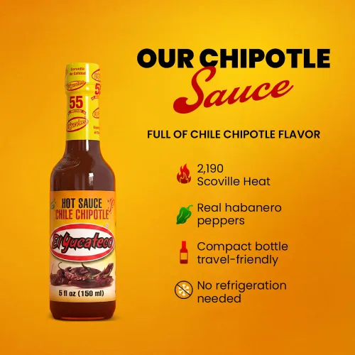 Vista 3 de El Yucateco Chipotle salsa caliente 5 oz