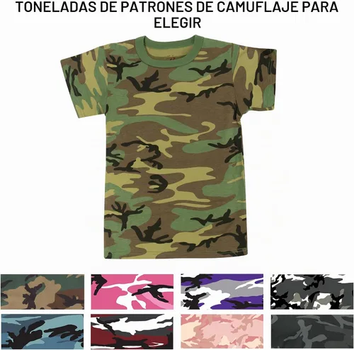 Vista 5 de Rothco Kids Camo T-Shirt Camuflaje del bosque
