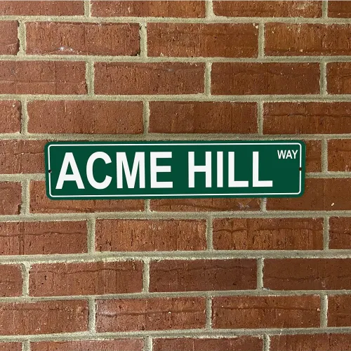 Vista 2 de Ohio Mountains Pick Your Mountain Compatible/repuesto para Acme Hill United States Mountain aluminio metal metal metal estilo letrero de calle