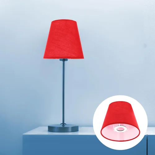 Vista 2 de DOITOOL Pantalla de tambor para lámpara de mesa, lámparas de pie, pantalla de lámpara de araña, pantalla de lámpara de arpillera de granja, pantalla