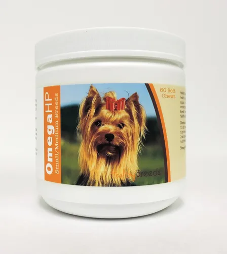Vista 149 de Healthy Breeds Affenpinscher Omega HP - Masticables suaves para piel y pelaje, 60