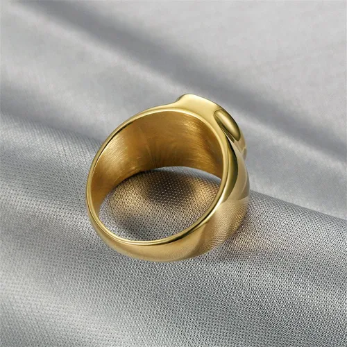 Vista 4 de INRENG Anillos masónicos masones de acero inoxidable chapados en oro para hombres y mujeres, banda de signo de masón azul G Lodge Master Mason