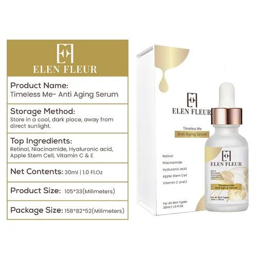 Vista 7 de Suero de colágeno con retinol – Suero facial hidratante y reafirmante con ácido hialurónico, niacinamida, vitamina C y E – Promueve una piel suave