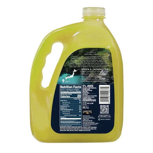 Vista 2 de Langers Blue Zones Inspired - Té sin azúcar, té verde y jazmín, 128 onzas líquidas (paquete de 1)