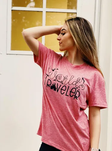 Vista 4 de Camiseta Believe in Magic para mujer camisetas de viaje del mundo lindas camisetas gráficas de hadas camisetas casuales de manga corta para niña