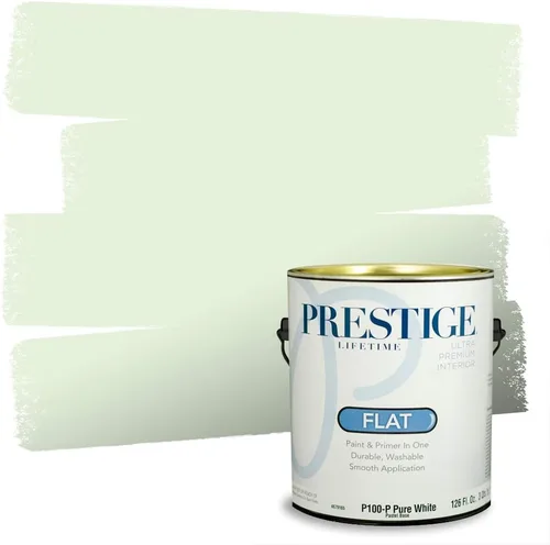 Vista 186 de PRESTIGE Pintura exterior e imprimación en uno, aloe, plano, 1 galón