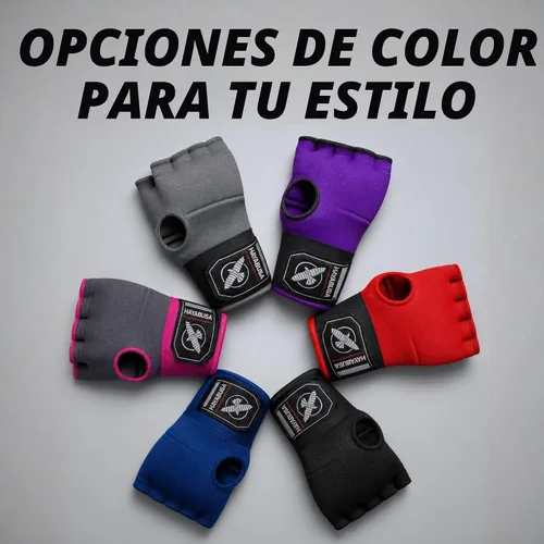 Vista 7 de Hayabusa Guantes de mano de gel rápido para boxeo Negro