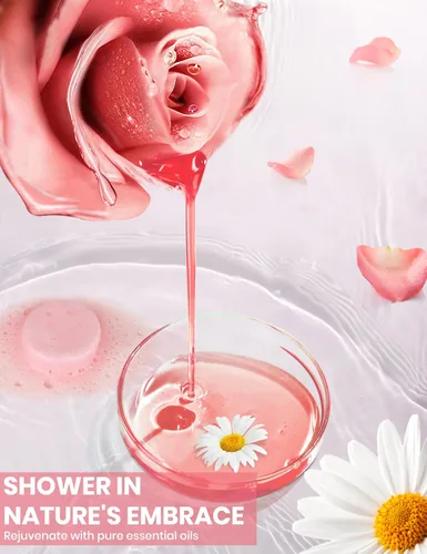 Vista 3 de Vaporizadores de ducha para aromaterapia, paquete de 8 bombas de ducha para relajación y alivio del estrés, aceites esenciales naturales, juego