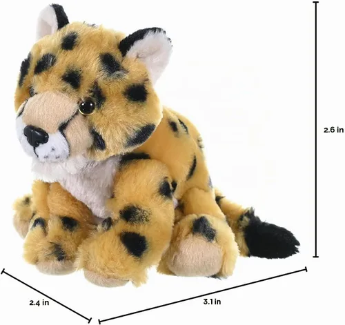 Vista 7 de Wild Republic Peluche de bebé de guepardo, animal de peluche, regalos para niños, Cuddlekins de 8 pulgadas