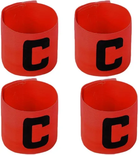 Vista 9 de banda elástica de capitán para fútbol, bandas de jugador ajustables para basketball