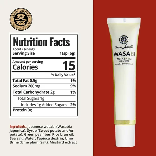 Vista 2 de Muso from Japan - Wasabi real - Sabor auténtico, vegano y sin gluten - 1.52 onzas